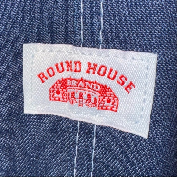 Round House Men’s Bib Overalls 40X30 Dark Blue 100% Cotton Straight Leg NWOT - Picture 8 of 10